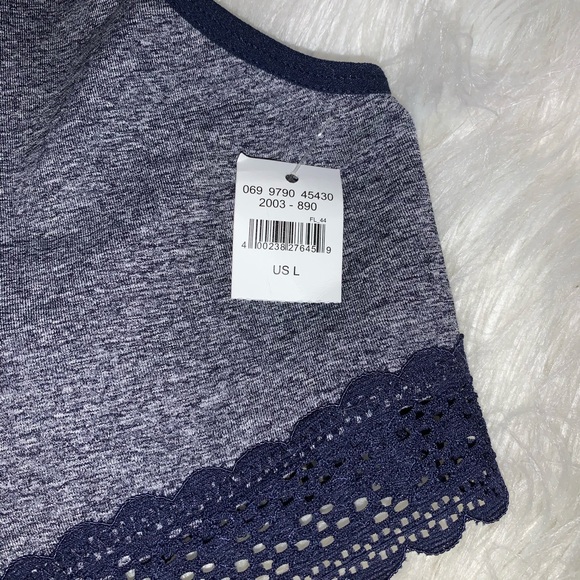 NWT DARK BLUE Aerie wrap around tank crop top. - Picture 4 of 4